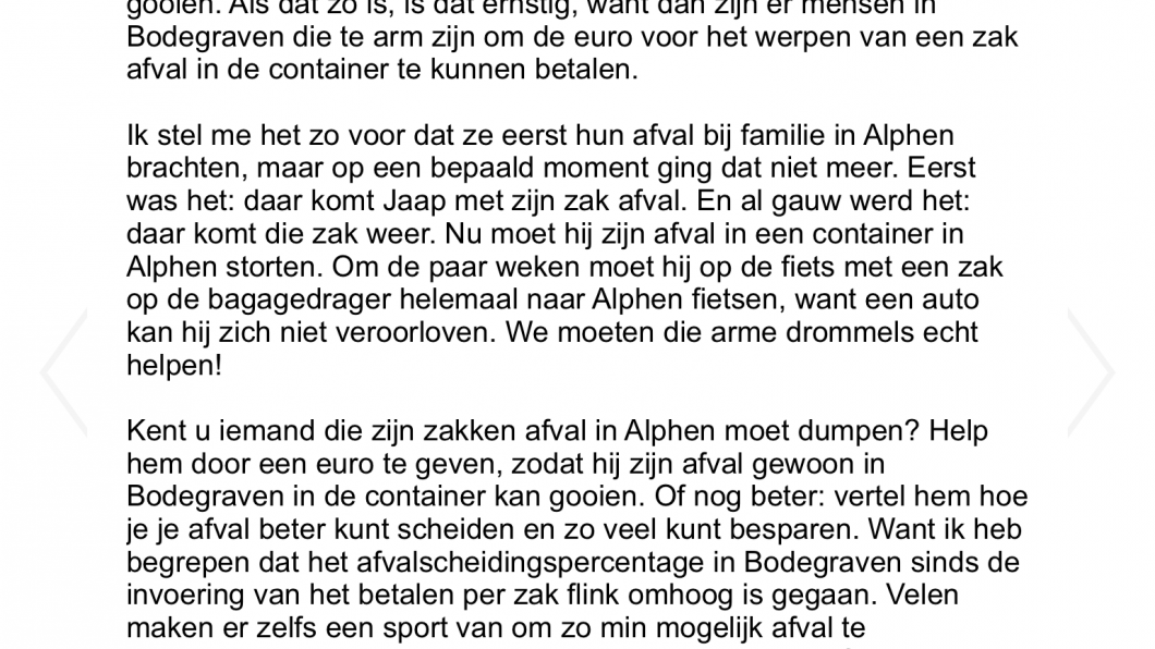 artikel Ronald Fredrikx in AD