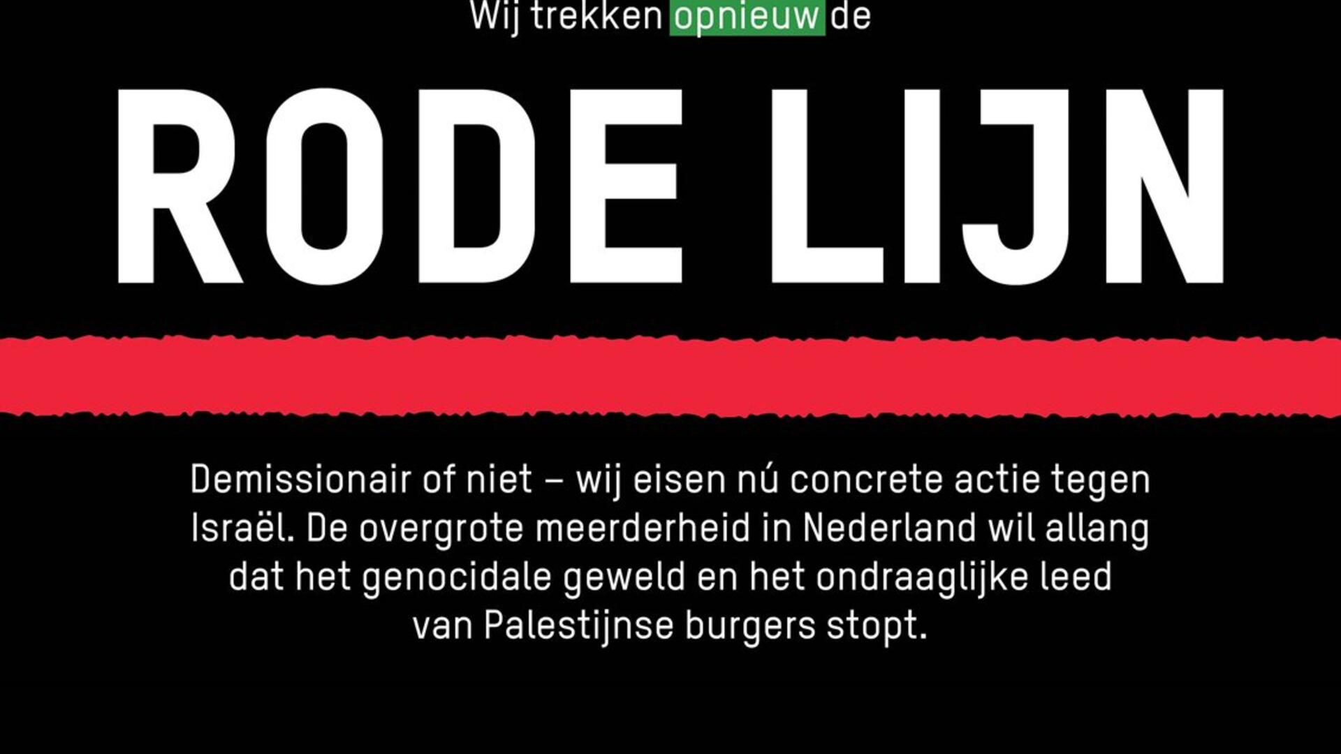 Poster Rode lijn 